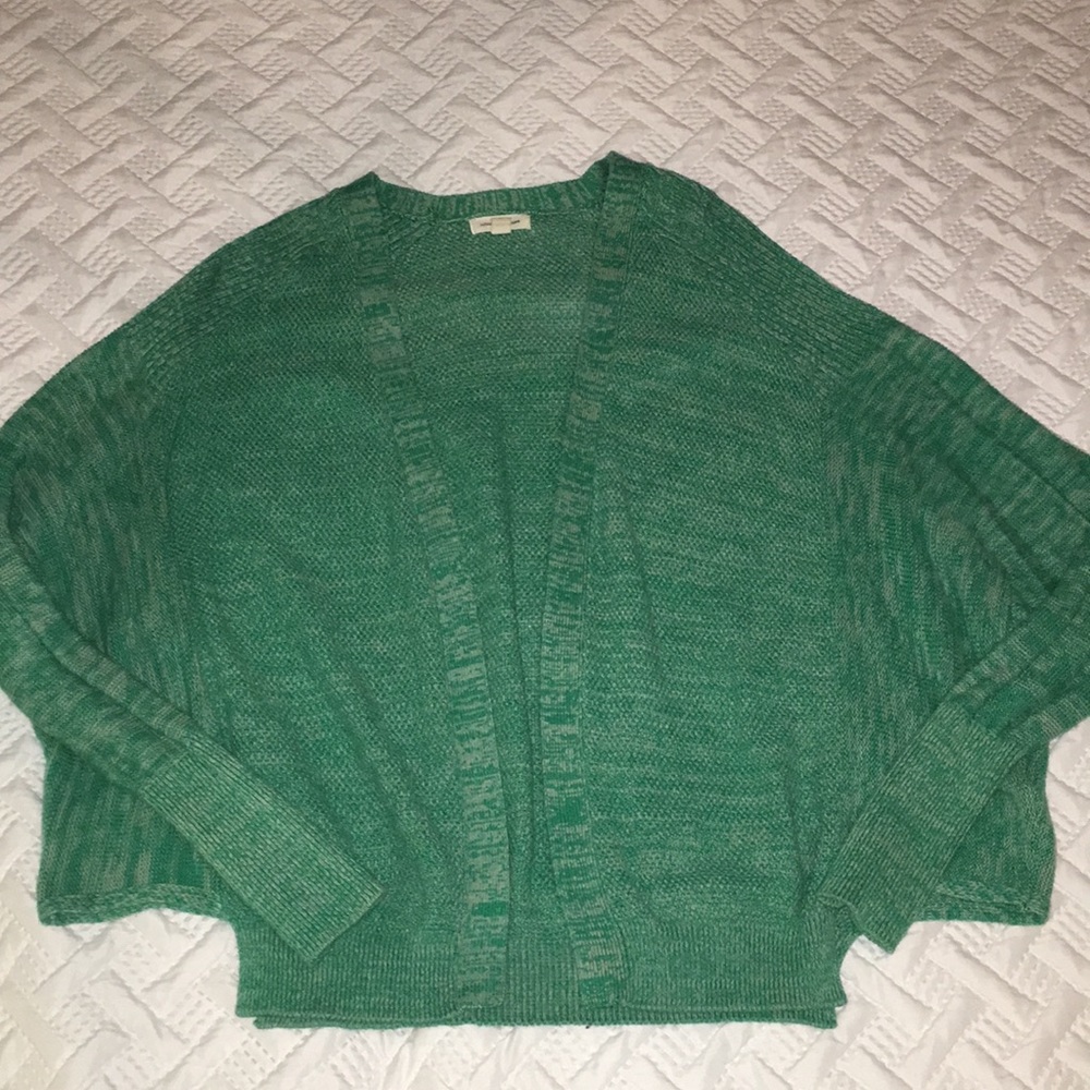 Teal silence + noise cardigan
